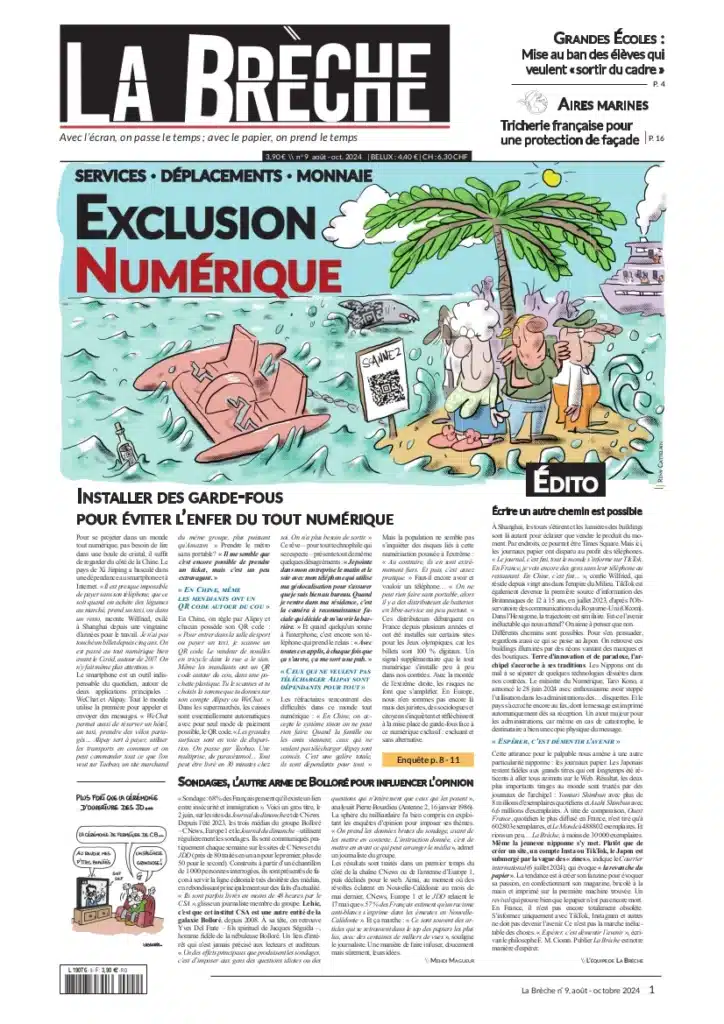 La une du numéro 9