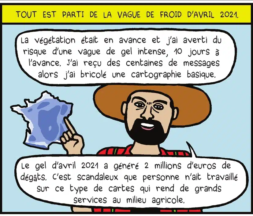 Troisième case du strip