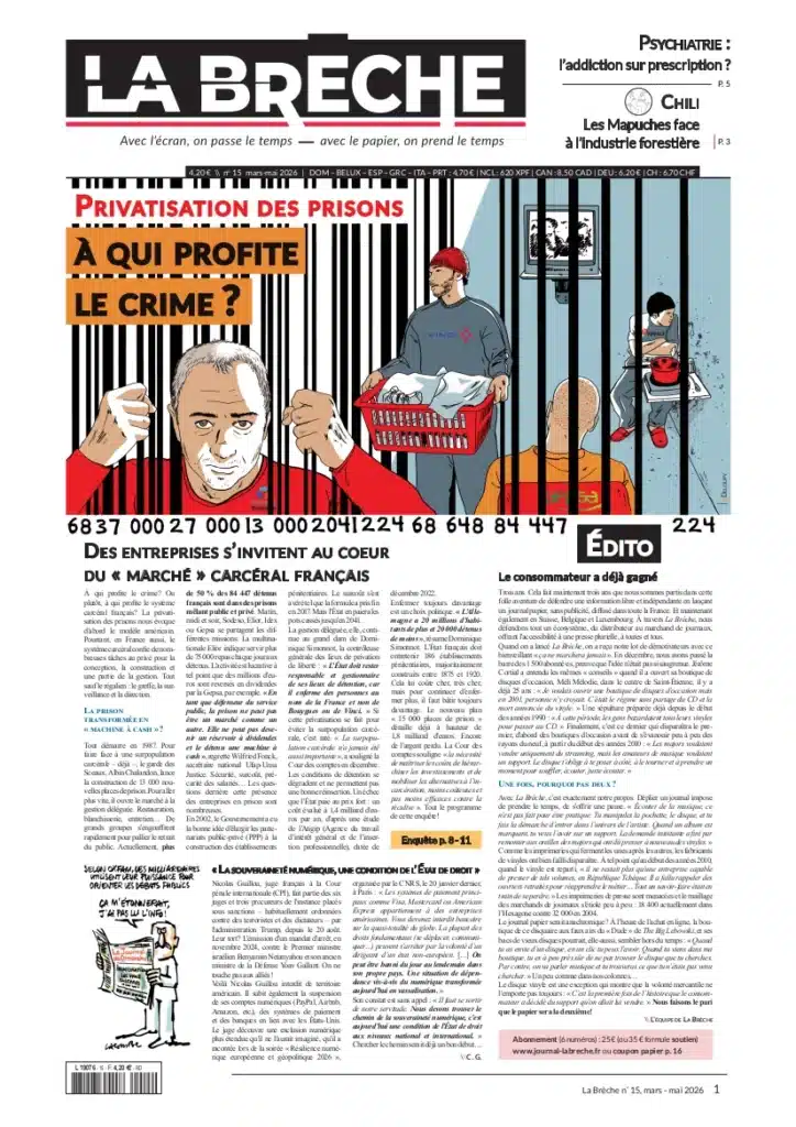 La une du numéro 15