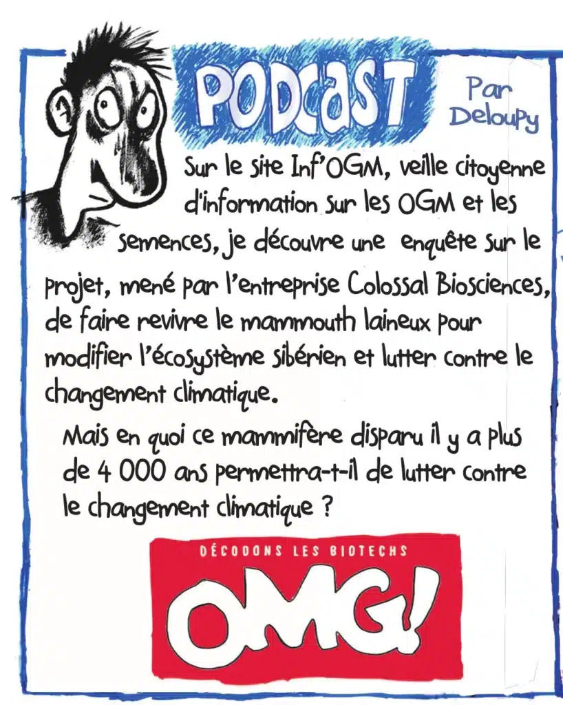 Première case du podcast dessiné