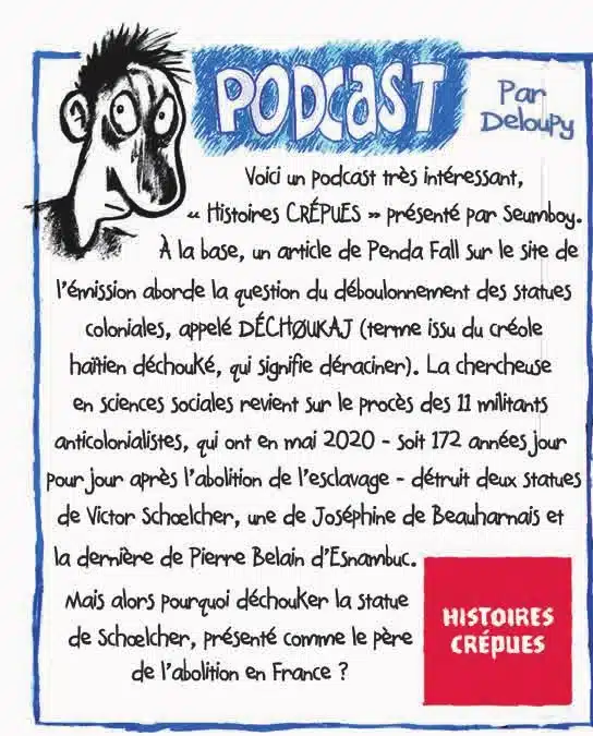 Première case du podcast dessiné